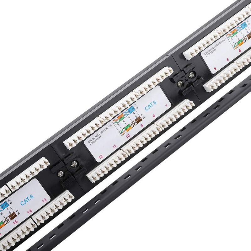 POWERTECH patch panel NETW-0046 για rack 19"/1U, 24 θυρών, CAT 6 UTP, μαύρο - Image 3