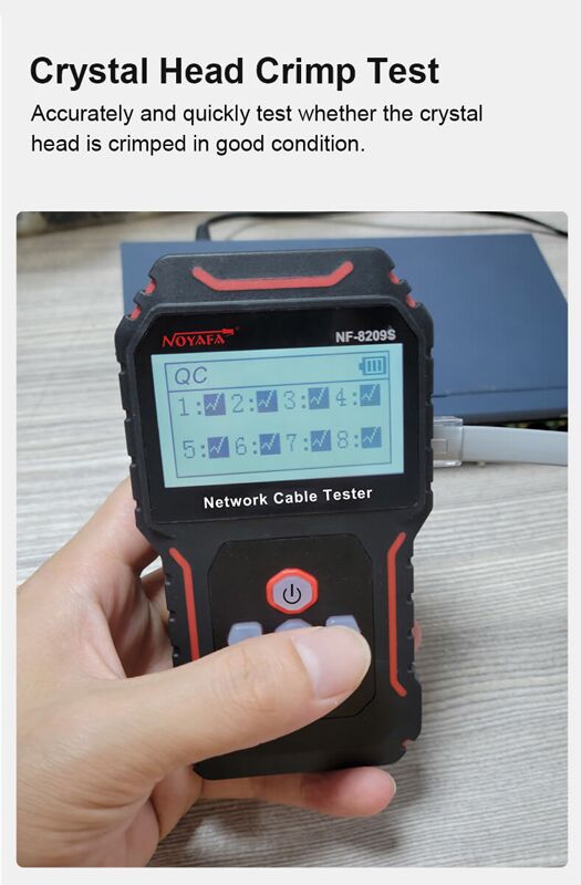 NOYAFA tester καλωδίων δικτύου NF-8209S για RJ45 PoE - Image 13