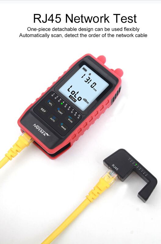 NOYAFA tester καλωδίων οπτικής ίνας NF-908L, 850-1625nm, -60~8dBm - Image 9