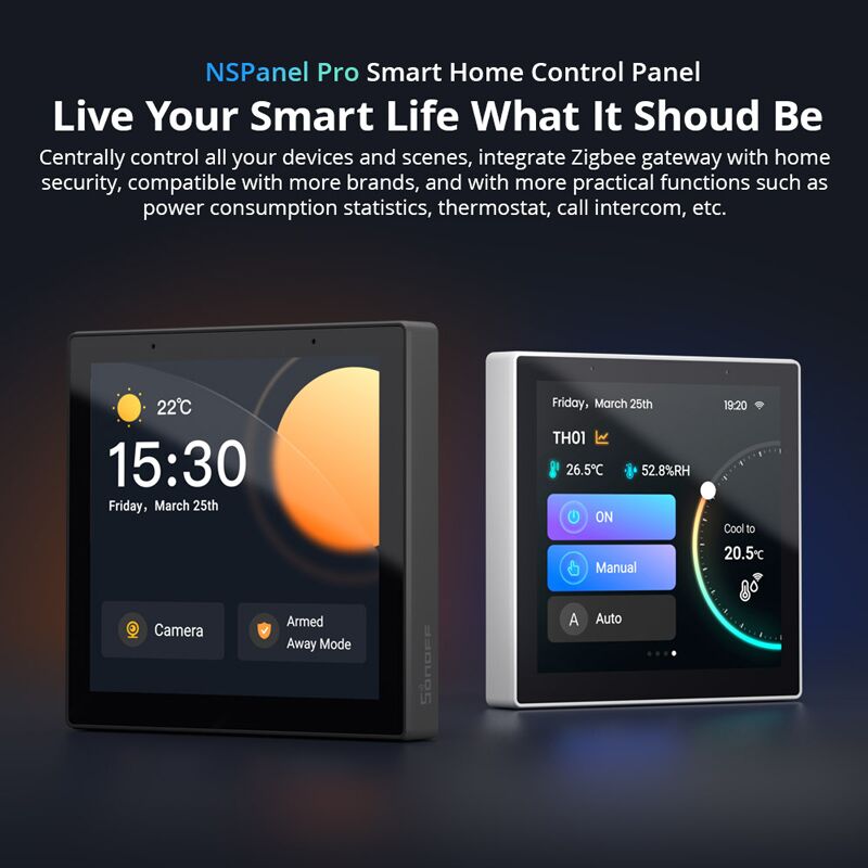 SONOFF smart panel ελέγχου NSPanel Pro, οθόνη αφής, Wi-Fi, Zigbee, λευκό - Image 2
