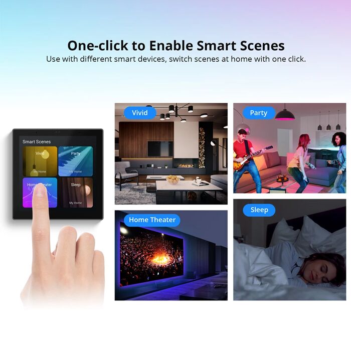 SONOFF smart panel ελέγχου NSPanel Pro, οθόνη αφής, Wi-Fi, Zigbee, λευκό - Image 8