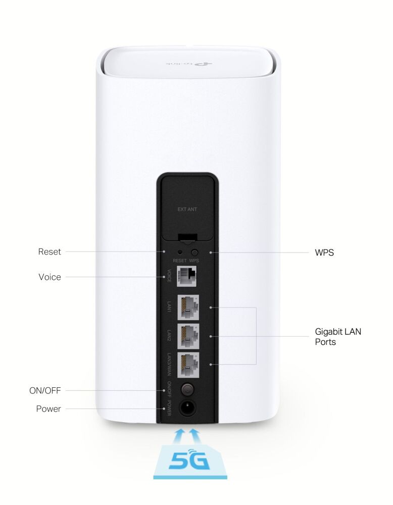 TP-LINK Router NX510V με θύρα τηλεφώνου, 5G, WiFi 6, 3000Mbps, V.1.0 - Image 6