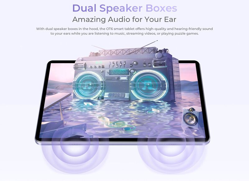 OUKITEL tablet OT6, 10.1" FHD+, 4/64GB, 8000mAh, Android 13, γκρι - Image 14