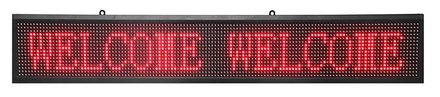 Πινακίδα LED κυλιόμενων μηνυμάτων LED169041, WiFi 163x36cm IP65, κόκκινο - Image 2