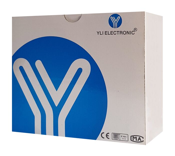 YLI ELECTRONIC χωνευτό μπουτόν PBK-810C, 86 x 86mm, 3Α, ασημί - Image 3
