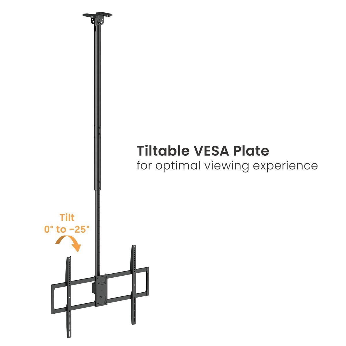 BRATECK βάση τηλεόρασης οροφής PLB-CE1568XL, 50-100", έως 80kg, heavy duty - Image 3