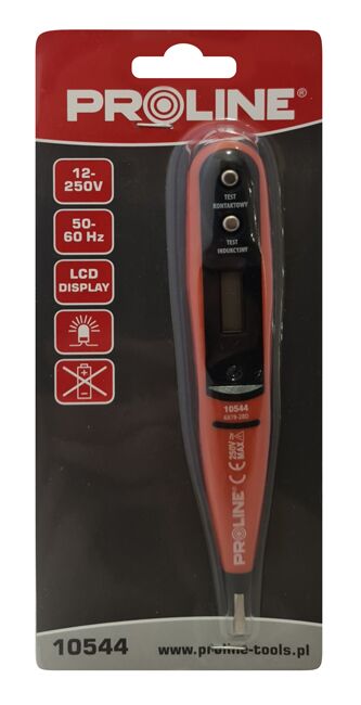 PROLINE ανιχνευτής τάσης 10544 με εύρος μέτρησης 12-250V, 50-500Hz, 16cm - Image 2