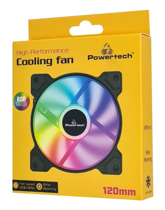 POWERTECH ανεμιστήρας PT-1170 για PC, LED FRGB, 120mm, 1200RPM - Image 3