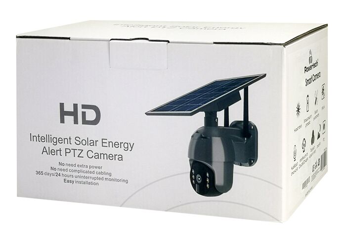POWERTECH smart ηλιακή κάμερα PT-1175, 3MP, WiFi, SD, PTZ, IP65 - Image 4
