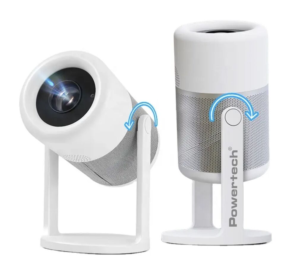 POWERTECH smart βιντεοπροβολέας PT-1305, 1080p, WiFi, Android, 170 ANSI lumens, λευκός - Image 6