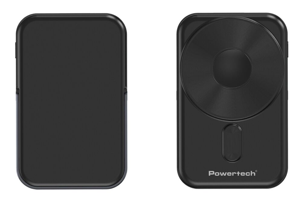 POWERTECH power bank με οθόνη PT-1416, 10000mah, magnetic wireless, 22.5W, μαύρο - Image 3