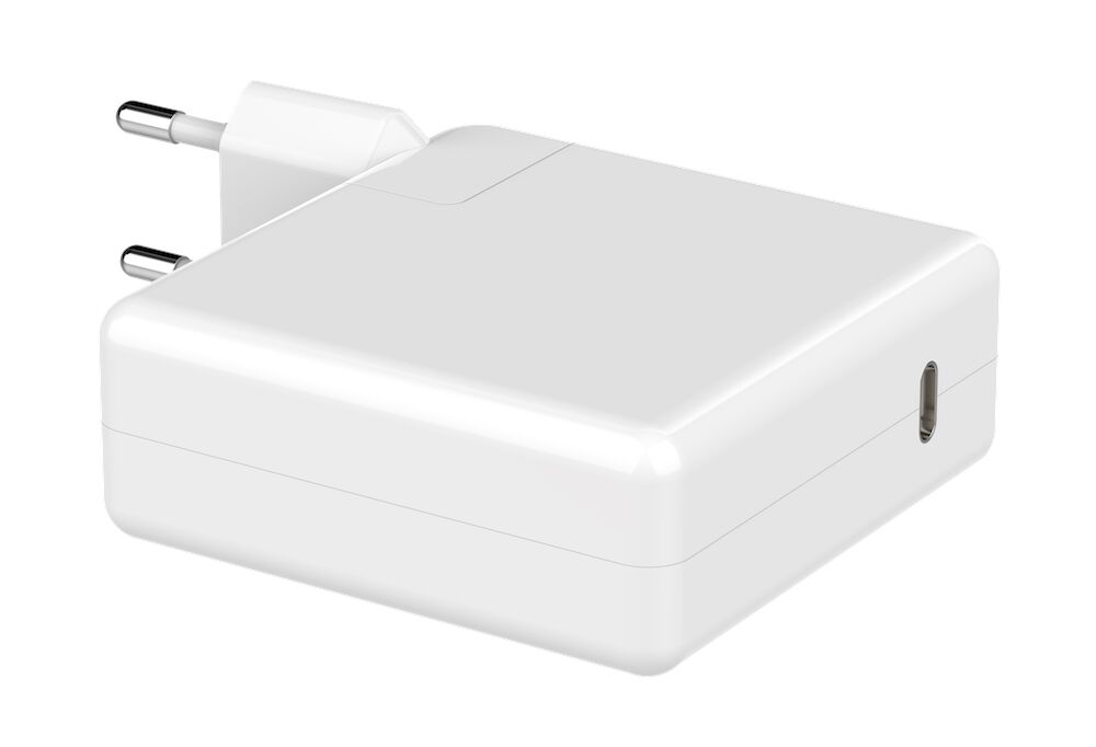 POWERTECH Φορτιστής laptop PT-704 για Apple, USB Type-C PD, 61W, λευκό - Image 2