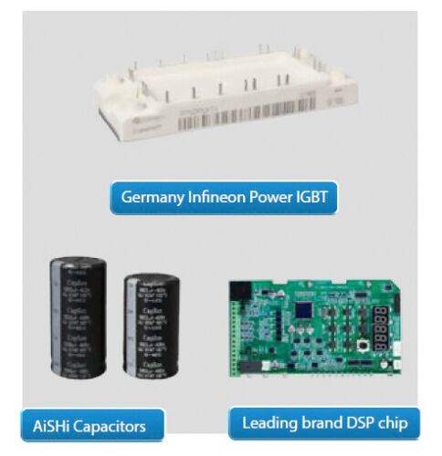 POWERTECH VFD ρυθμιστής στροφών PT-A37G-T43P3P, 3.7KW, 3Ph - Image 7