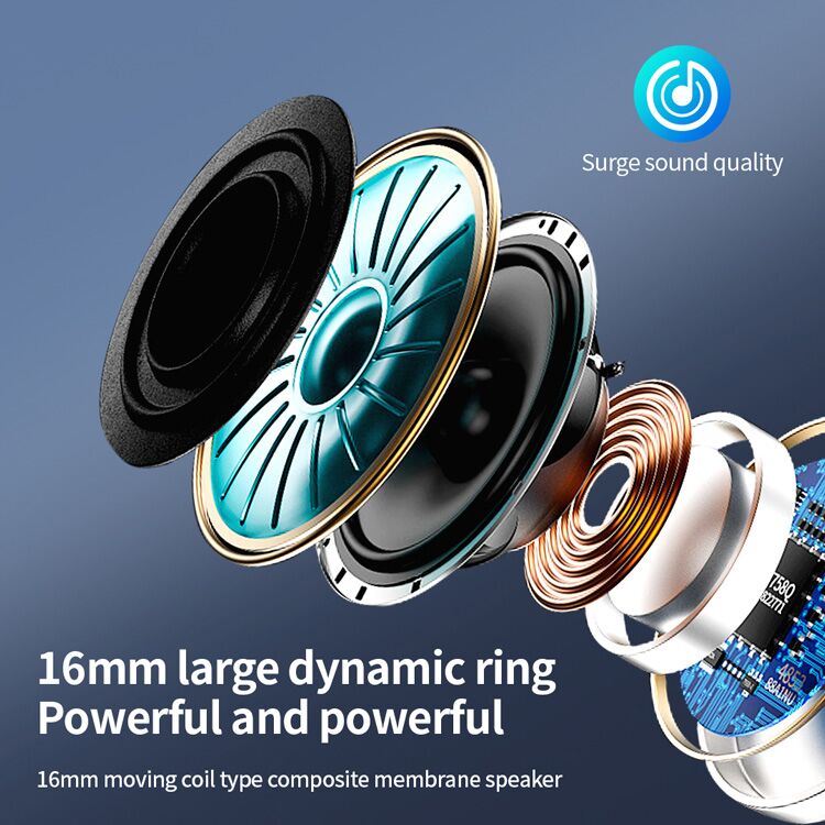 CELEBRAT open earphones SE3, Bluetooth, 180mAh, Φ16mm, μαύρα - Image 5
