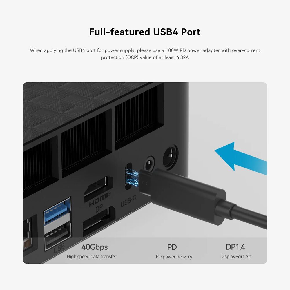BEELINK mini PC SER 6, AMD 6900HX AMD 680M, 16/500GB M.2, Windows 11 Pro - Image 4
