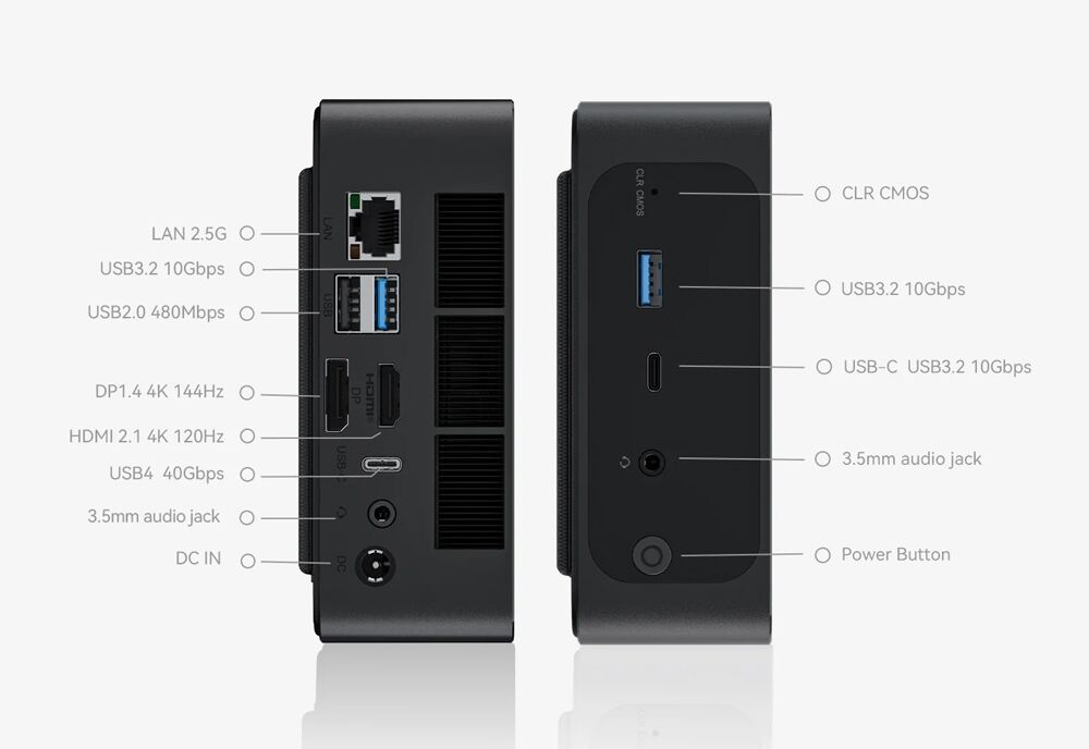 BEELINK mini PC SER 6, AMD 6900HX AMD 680M, 16/500GB M.2, Windows 11 Pro - Image 8