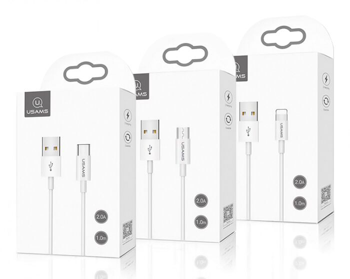 USAMS καλώδιο USB-C σε USB US-SJ285, 2A, 1m, λευκό - Image 3