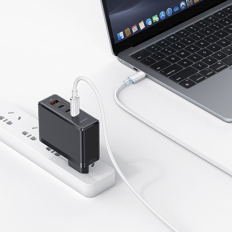 USAMS καλώδιο USB-C σε USB-C US-SJ660, 100W, 480Mbps, 1.2m, μαύρο - Image 3