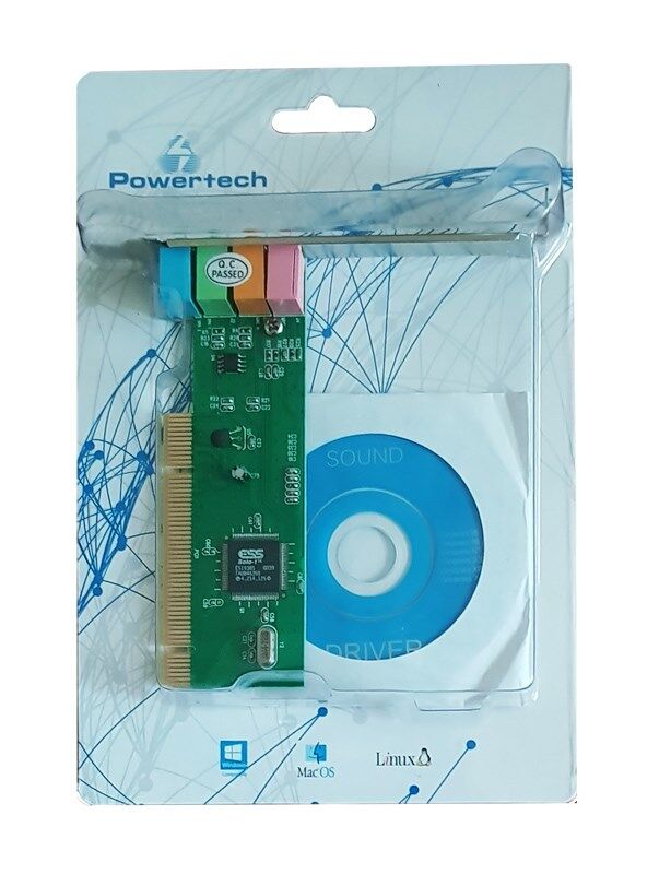 POWERTECH Κάρτα Επέκτασης PCI to 6 channel Audio, Chipset CM8738 - Image 2