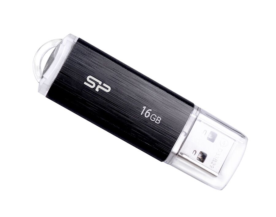 SILICON POWER USB Flash Drive Ultima U02, 16GB, USB 2.0, μαύρο - Image 2