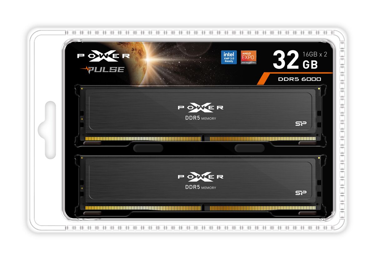 SILICON POWER μνήμη DDR5 UDIMM XPOWER Pulse με 2x 16GB modules, 6000MHz, CL36 - Image 2
