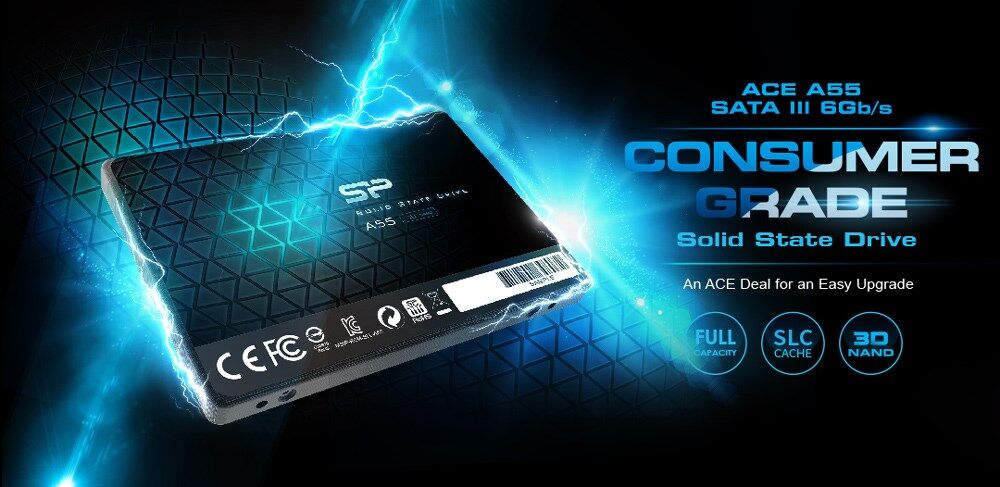 SILICON POWER SSD A55 256GB, 2.5", SATA III, 460-450MB/s, 7mm - Image 2