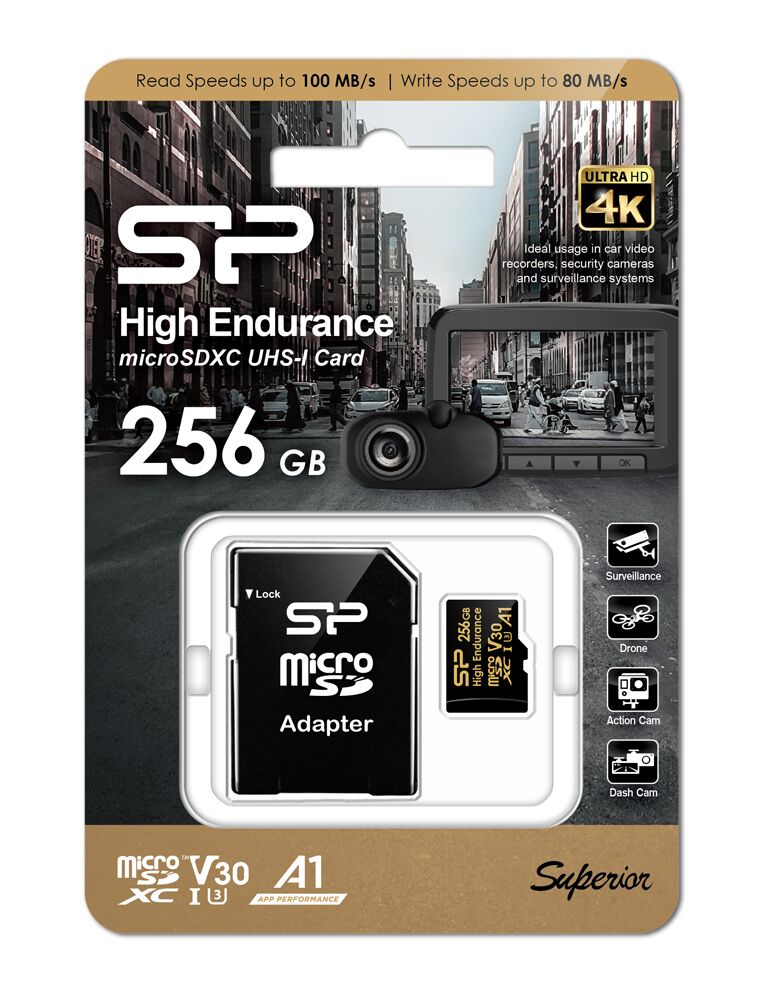 SILICON POWER κάρτα μνήμης microSDHC High Endurance, 256GB, Class 10 UHS-I U3 A1 V30 - Image 6