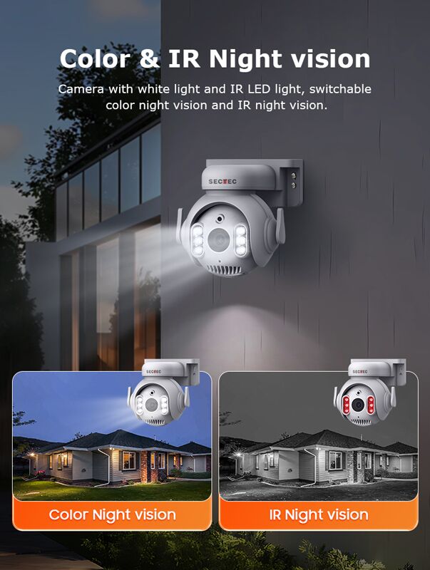 SECTEC smart κάμερα ST-515C-3MTY, 3MP, WiFi, SD, PTZ, IP65 - Image 5