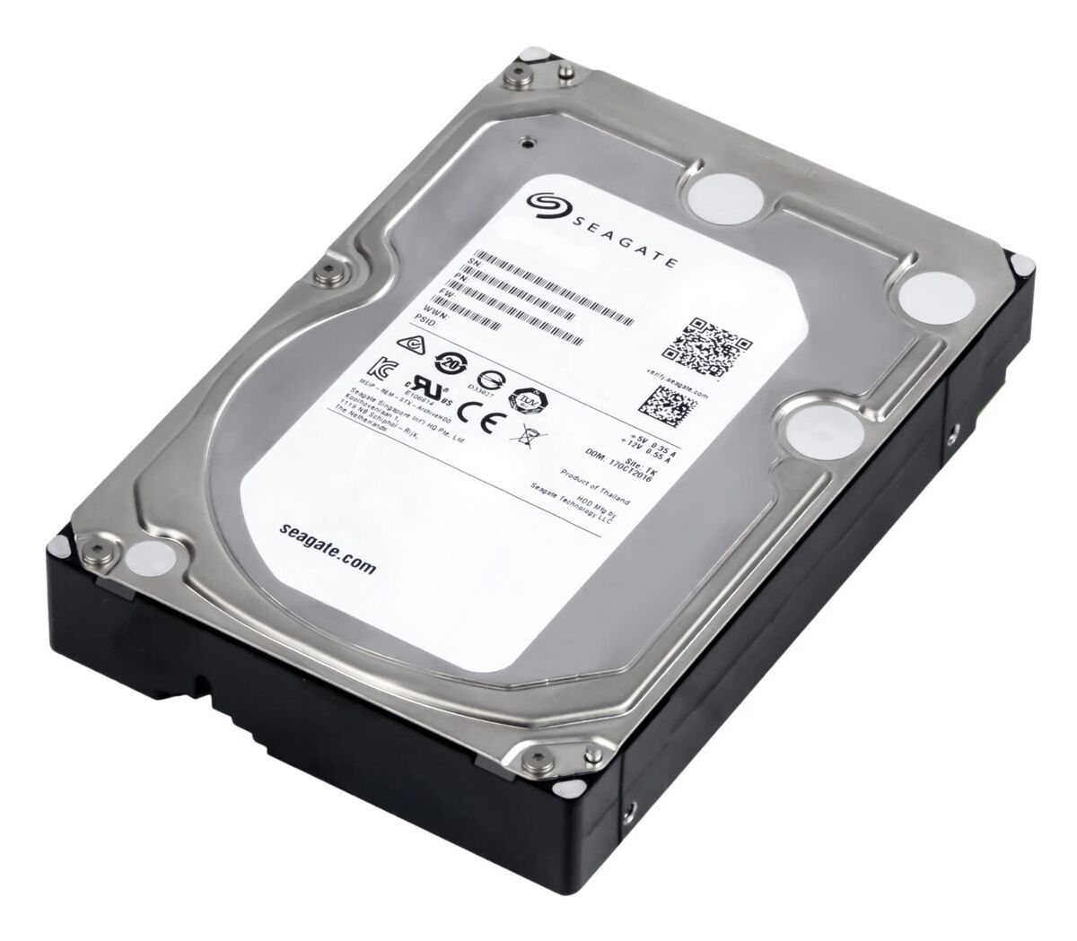 SEAGATE σκληρός δίσκος Enterprise 3.5", 8TB, 256MB, 7200RPM, 6Gb/s, Factory Recertified