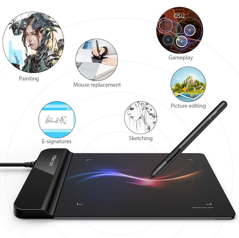 XP-PEN ταμπλέτα σχεδίασης με γραφίδα Star G430S, 101.6x76.2mm, μαύρο - Image 2