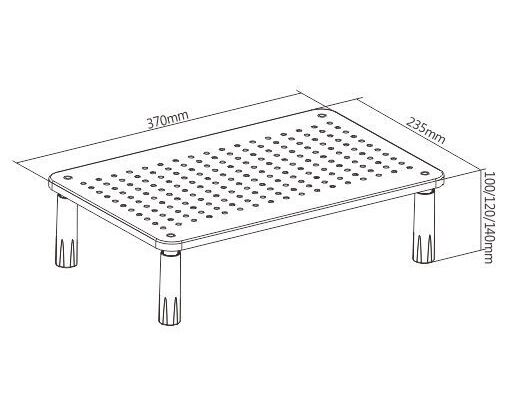 BRATECK επιτραπέζια βάση οθόνης/laptop STB-086, 13-32", έως 20kg - Image 6