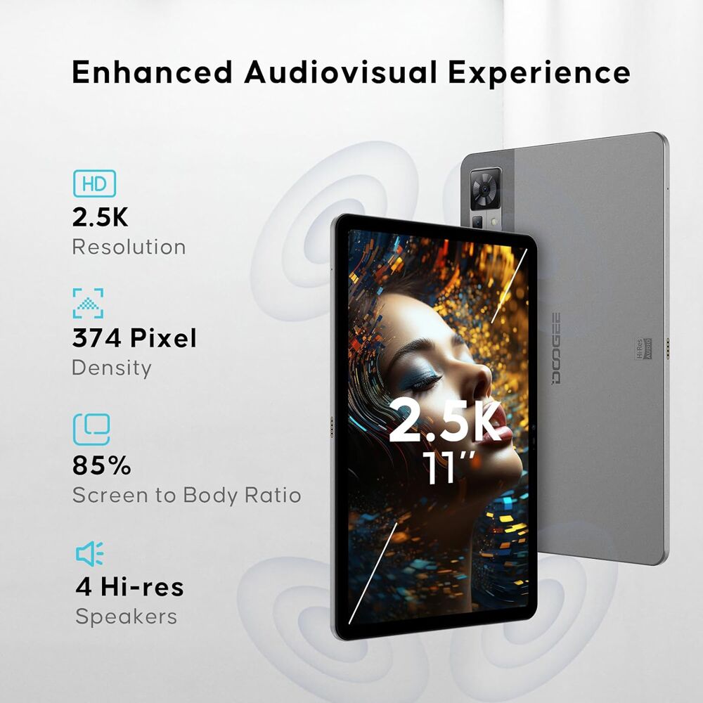 DOOGEE tablet T30 PRO, 11", 8/256GB, 4G, Android 13, 8580mAh, γκρι - Image 2