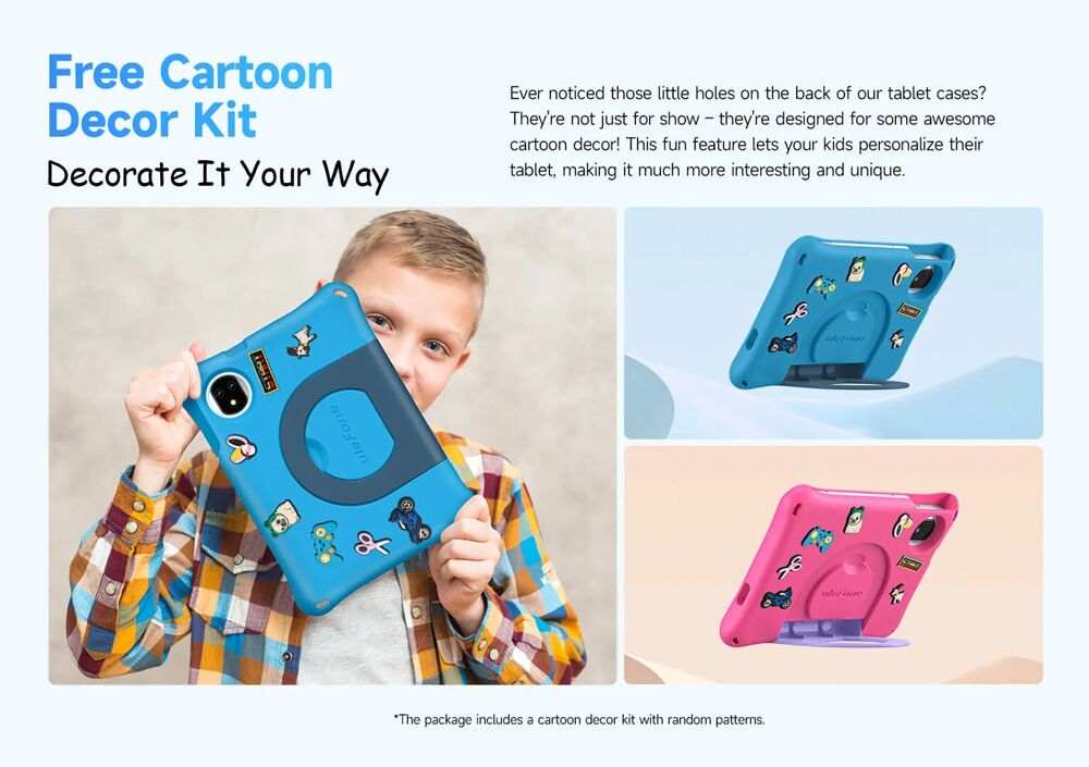 ULEFONE tablet Tab A9 Pro Kids, 8.68", 4/128GB, 4G, Android 15, 5040mAh, ροζ - Image 11
