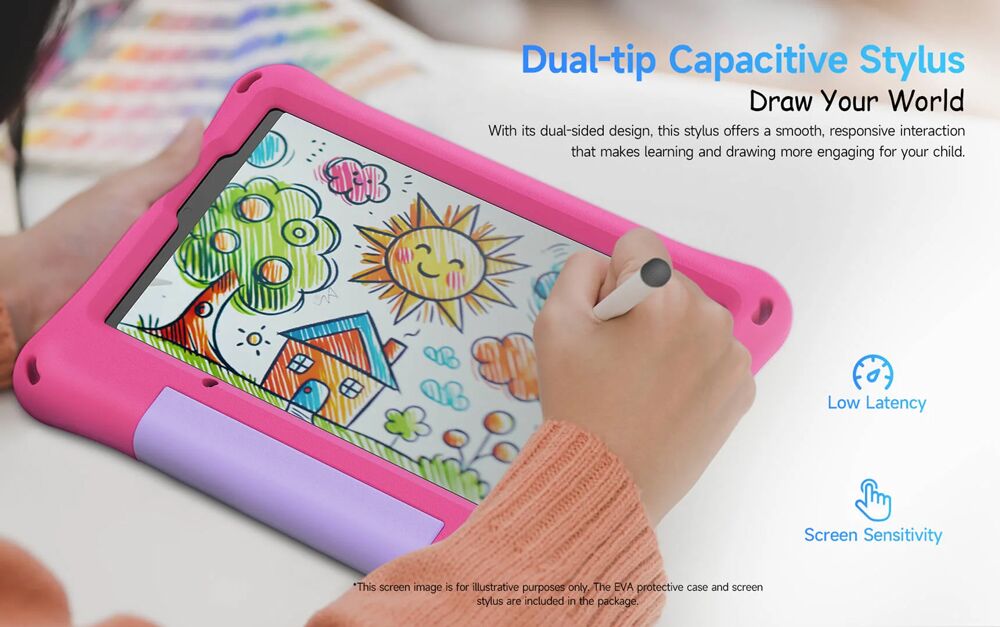 ULEFONE tablet Tab A9 Pro Kids, 8.68", 4/128GB, 4G, Android 15, 5040mAh, ροζ - Image 12