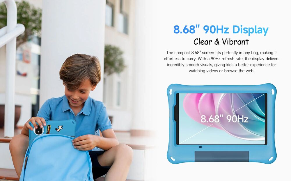 ULEFONE tablet Tab A9 Pro Kids, 8.68", 4/128GB, 4G, Android 15, 5040mAh, ροζ - Image 14