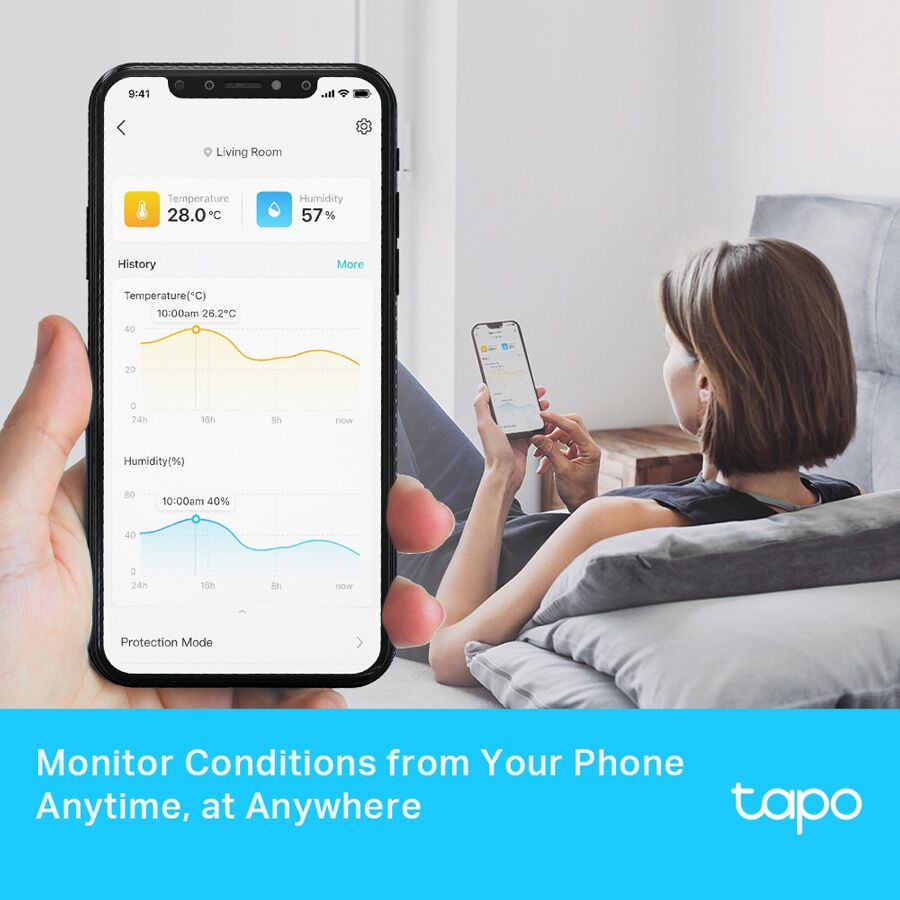 TP-LINK smart θερμόμετρο & υγρασιόμετρο Tapo T315, -20~60 °C, Ver 1.0 - Image 3