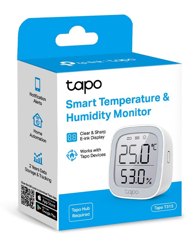 TP-LINK smart θερμόμετρο & υγρασιόμετρο Tapo T315, -20~60 °C, Ver 1.0 - Image 7