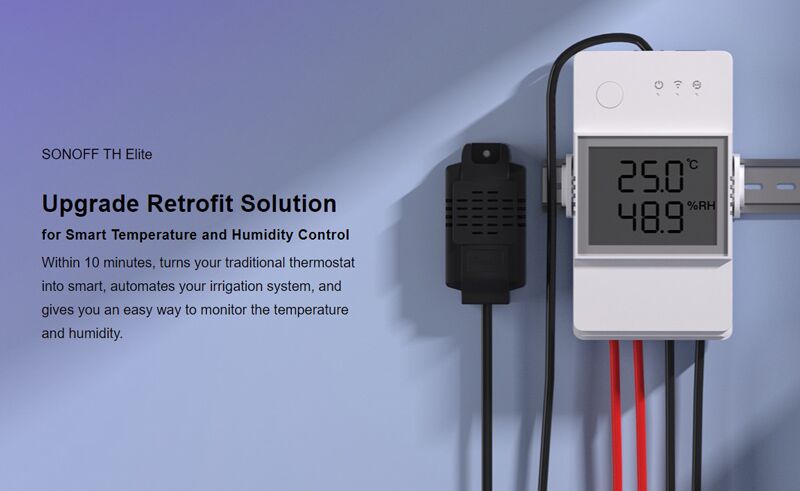 SONOFF smart διακόπτης ελέγχου θερμοκρασίας/υγρασίας THR320D, WiFi, 20A - Image 2