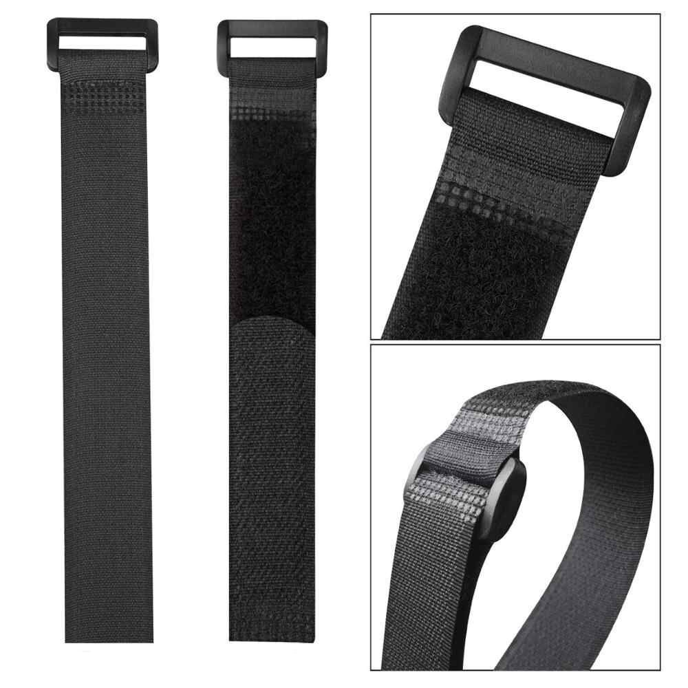 POWERTECH ιμάντας τύπου velcro TIES-024, 20x2cm, μαύρος, 10τμχ - Image 2