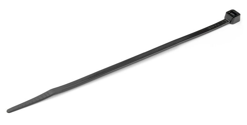 POWERTECH δεματικά καλωδίων TIES-054, 200x4.8mm, μαύρα, 100τμχ