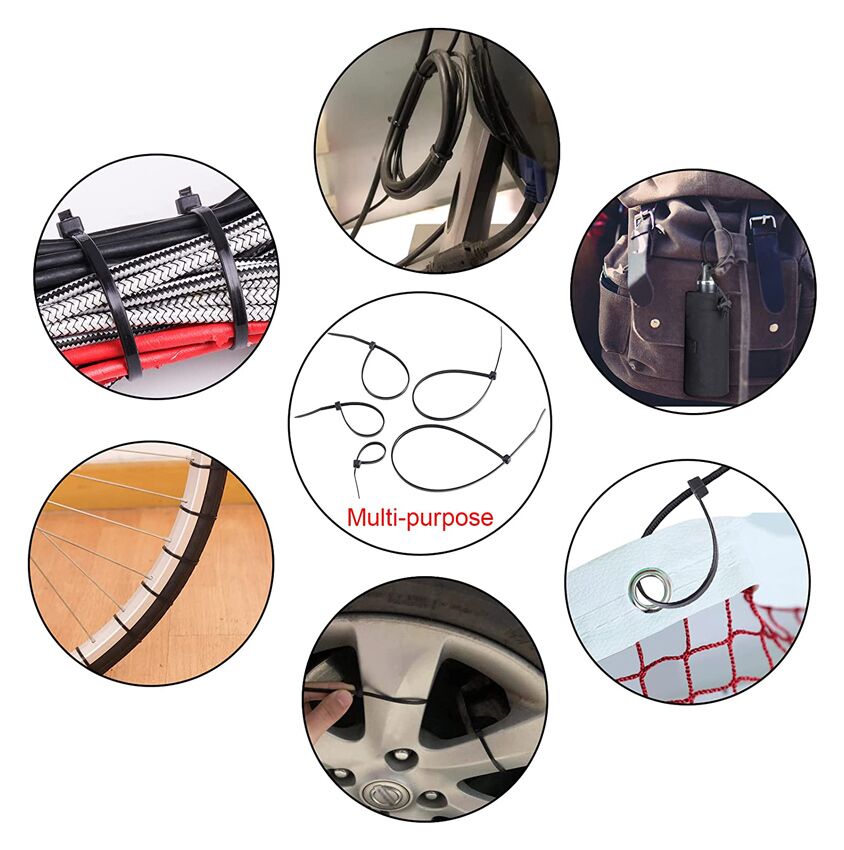 POWERTECH δεματικά καλωδίων TIES-057, 350x4.8mm, λευκά, 100τμχ - Image 2