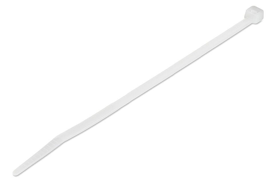 POWERTECH δεματικά καλωδίων TIES-057, 350x4.8mm, λευκά, 100τμχ