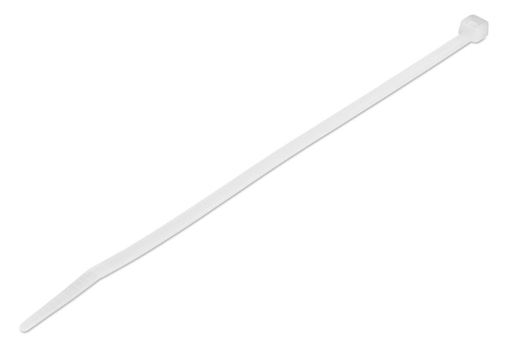 POWERTECH δεματικά καλωδίων TIES-061, 400x7.5mm, λευκά, 100τμχ