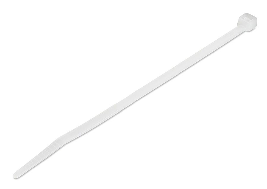 POWERTECH δεματικά καλωδίων TIES-063, 300x7.5mm, λευκά, 100τμχ