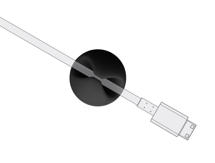 POWERTECH οργανωτές καλωδίων TIES-072, 1 θέση, Φ9mm, μαύρο, 10τμχ - Image 2
