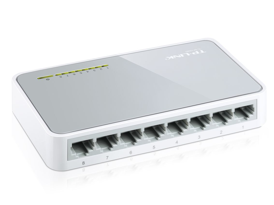 TP-LINK Desktop Switch TL-SF1008D, 8-port 10/100Mbps, Ver. 8.2 - Image 2