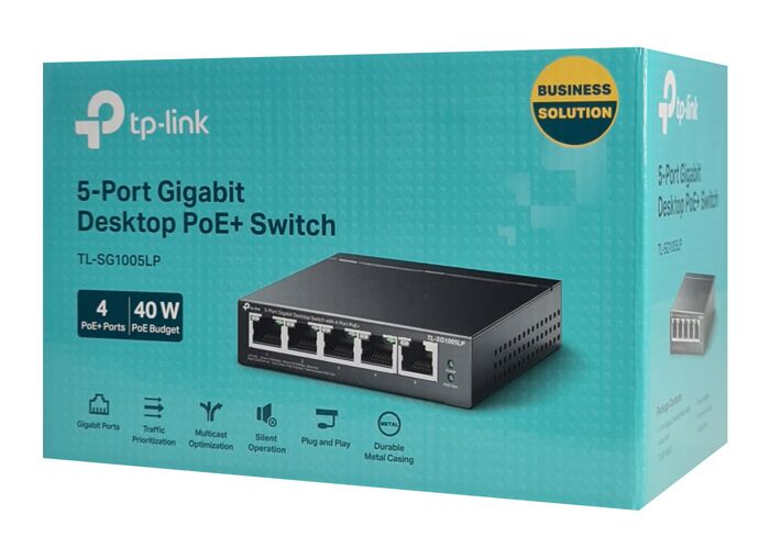 TP-LINK desktop switch TL-SG1005LP, 5-Port Gigabit, 4x PoE+, Ver. 2.0 - Image 6