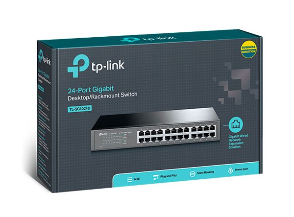 TP-LINK Desktop/Rackmount Switch TL-SG1024D 24 Θυρών, Ver. 9.0 - Image 3