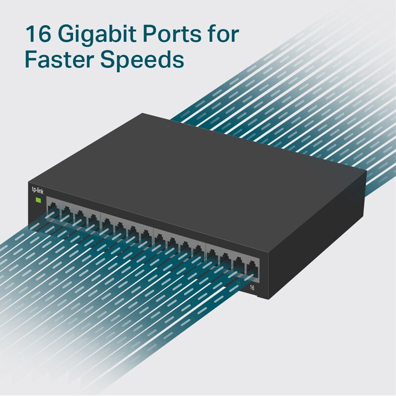 TP-LINK Easy Smart Switch TL-SG116E, 16-Port Gigabit, Ver. 1.2 - Image 2