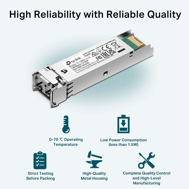 TP-LINK 1000Base-LX SMF Mini GBIC Module TL-SM311LS, έως 20km, Ver. 5.20 - Image 3